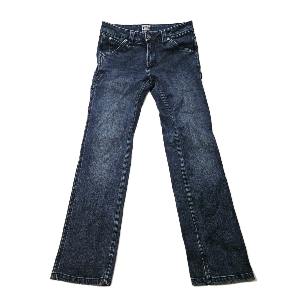 Ridgecut Women's 8 Toughwear Classic Straight‎ Jeans Blue Stretch Denim